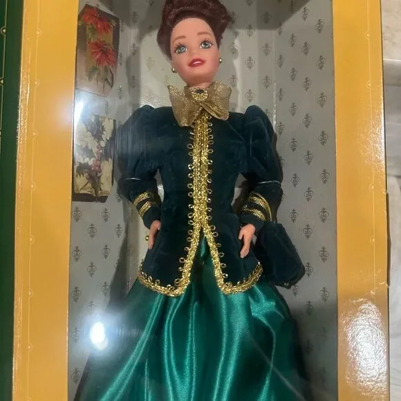 1996 Hallmark Yuletide Romance Barbie Doll Third in Series Special Edition NRFB - Picture 2 of 5